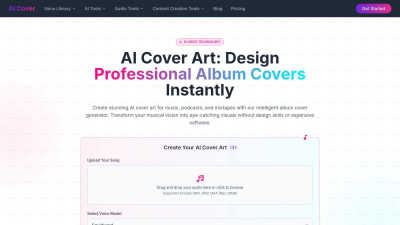 Aicoverart - AI tool for Audio & Music