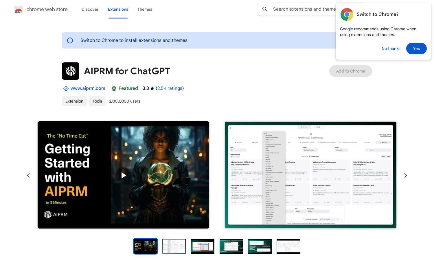 AIPRM Website