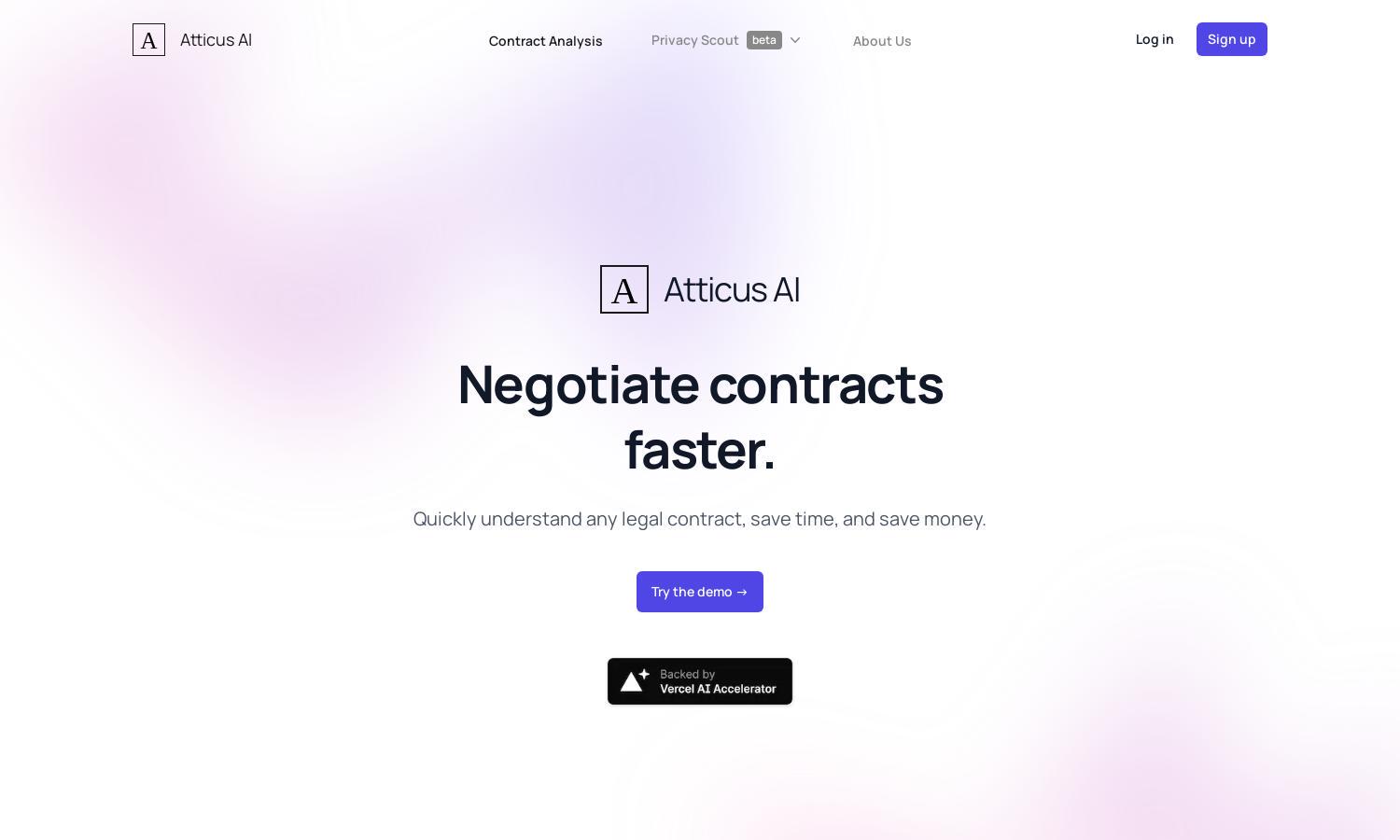 Atticus AI Website