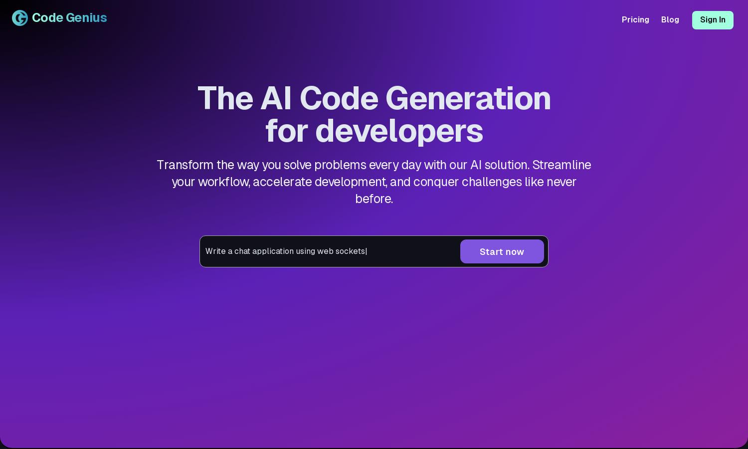 Code Genius Website