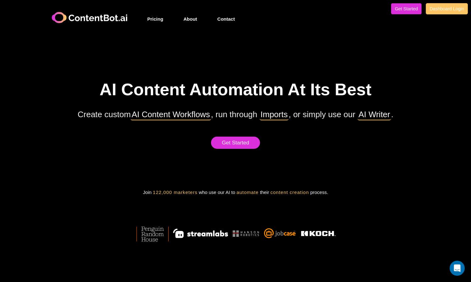 ContentBot Website