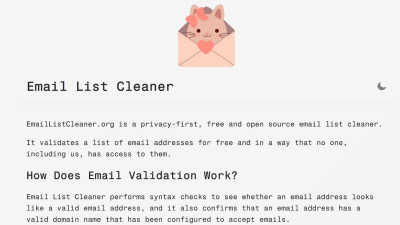 Email List Cleaner - tool for productivity