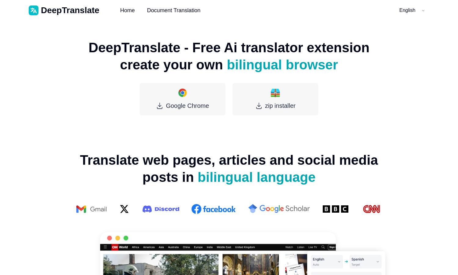 DeepTranslate Website