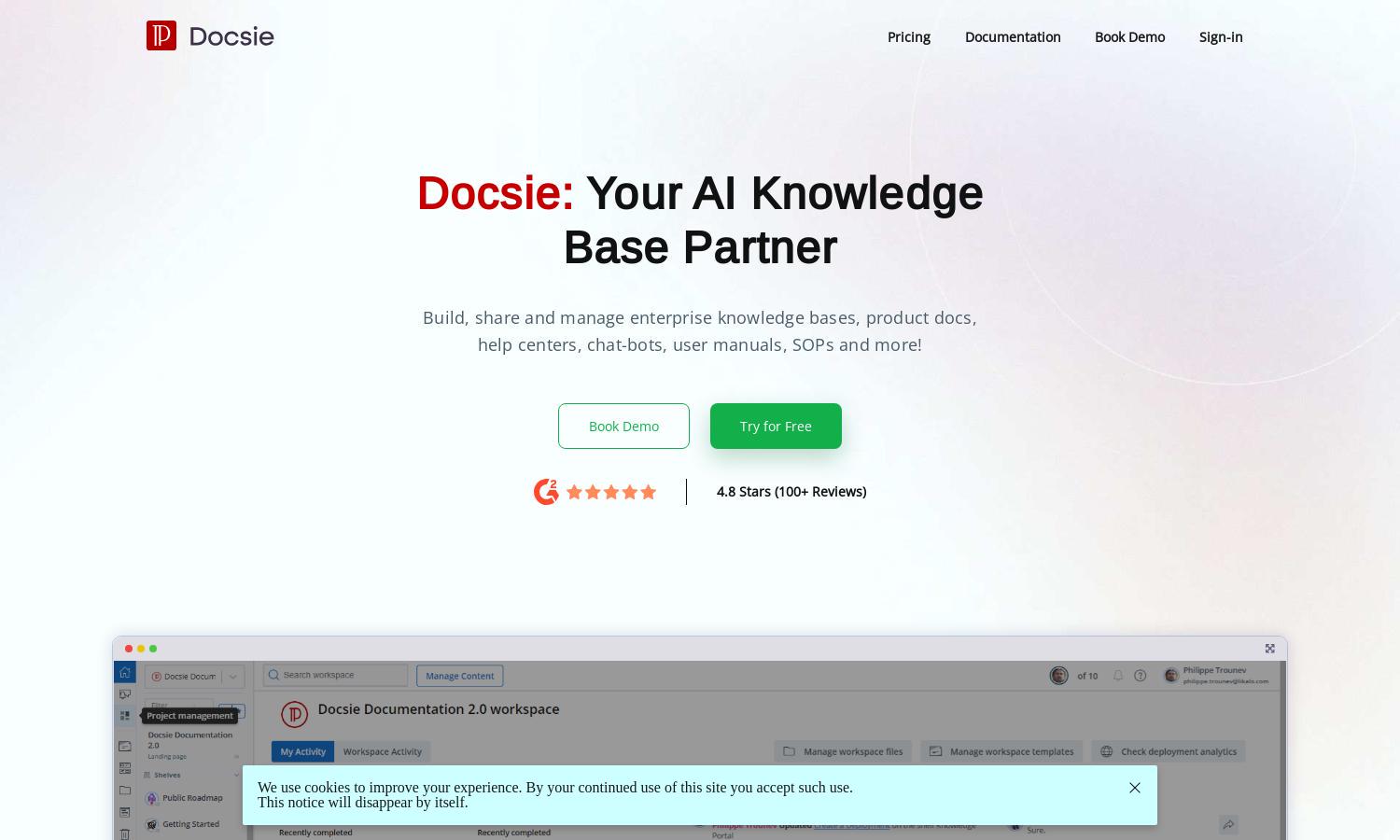 Docsie Website