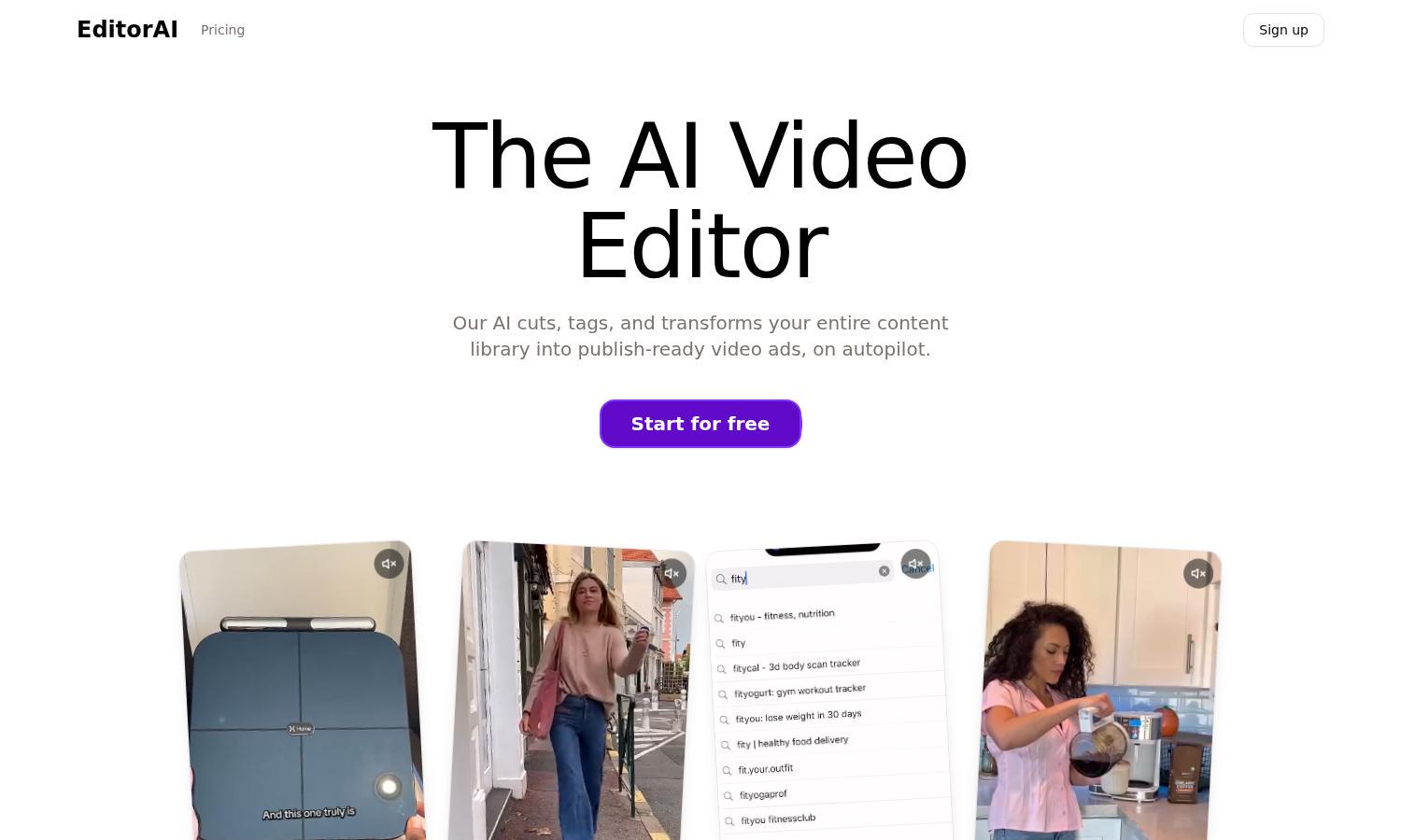 EditorAI Website