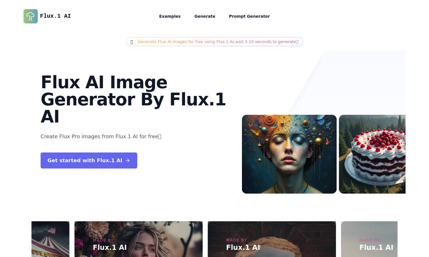 Flux AI Website