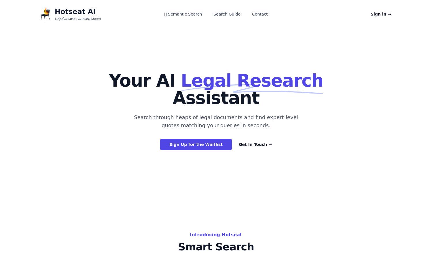 Hotseat AI Website