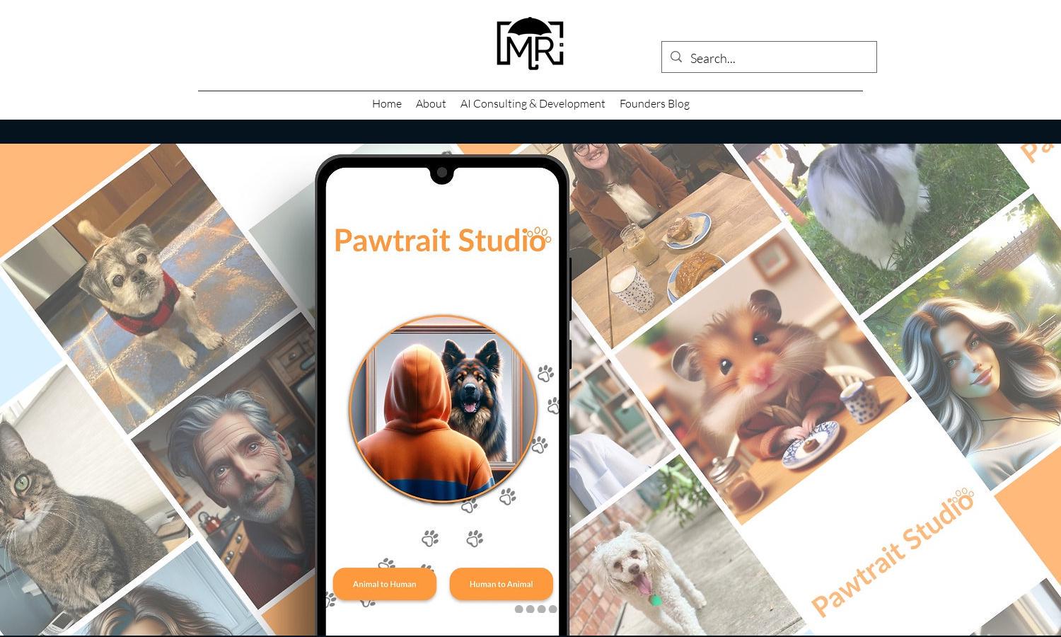 Pawtrait Studio Website