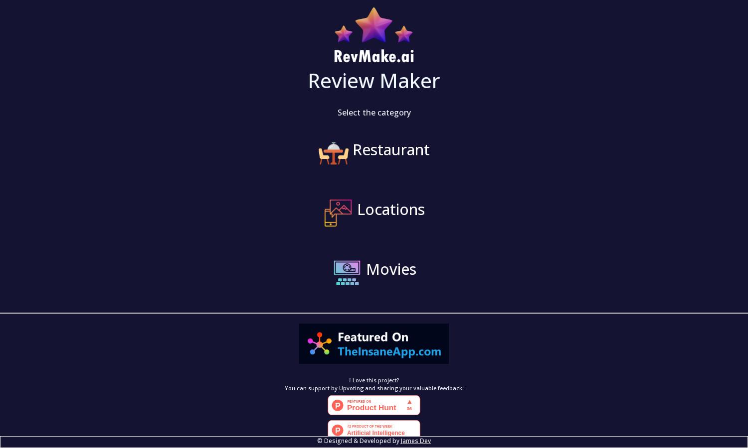 RevMakeAI Website