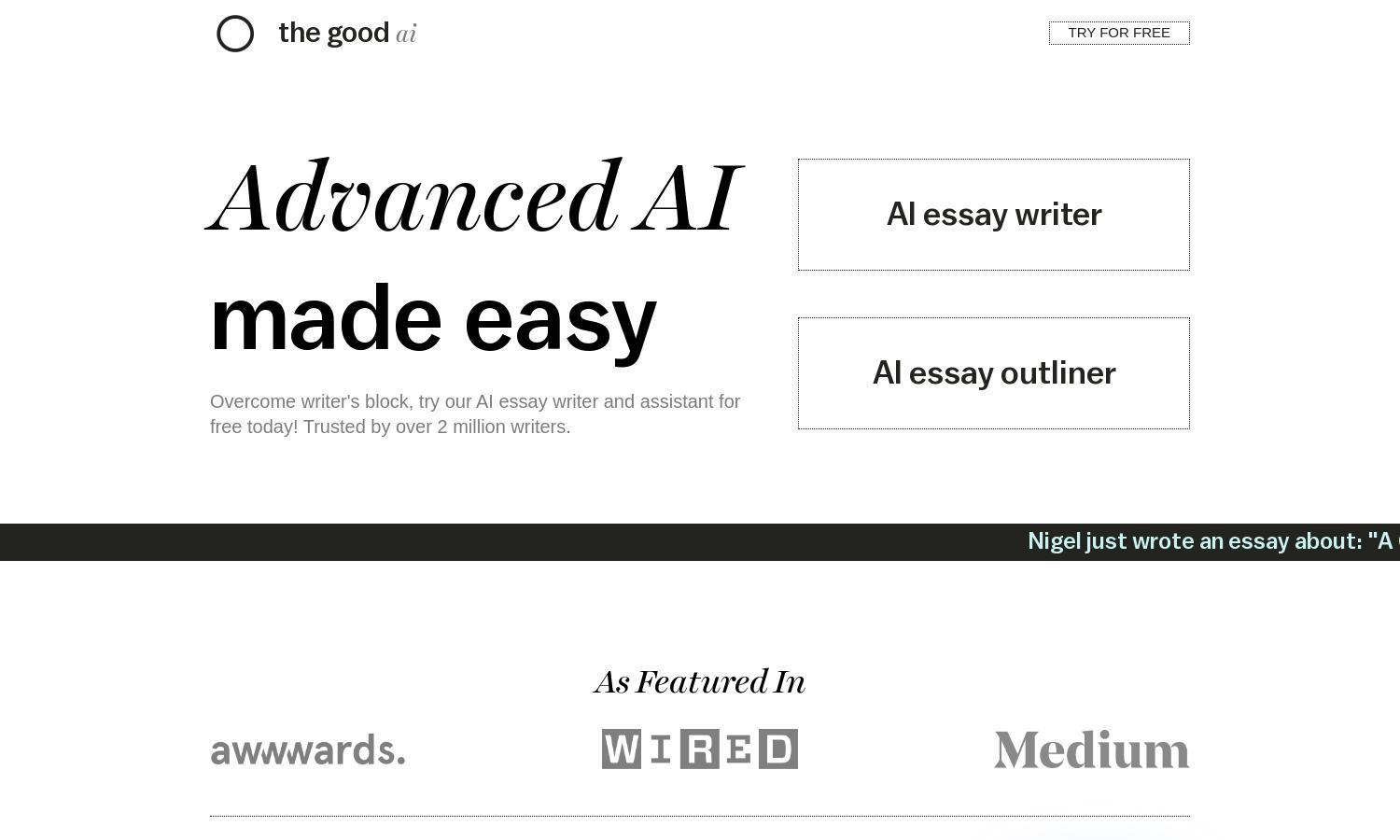 The Good AI Website