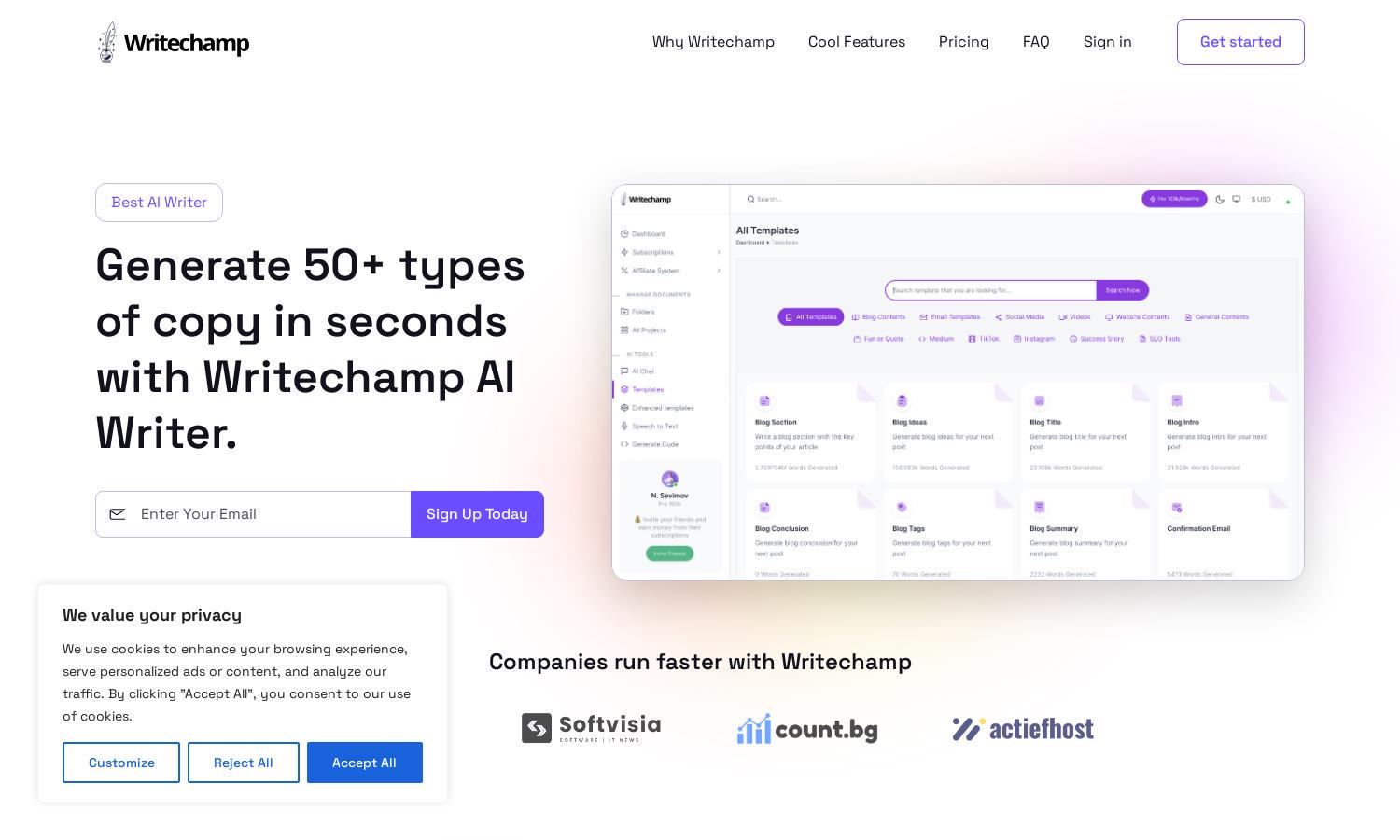 Writechamp Website